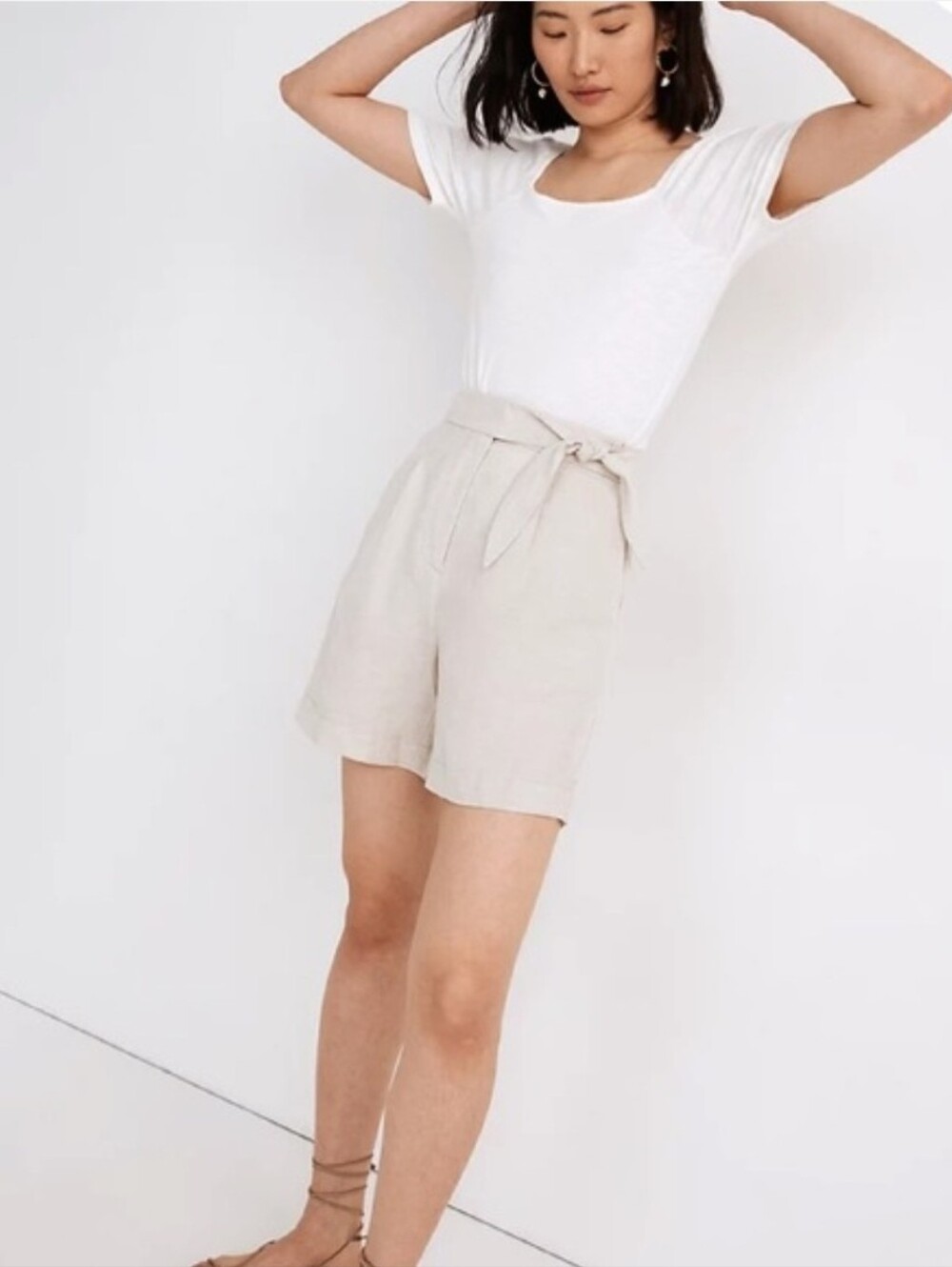 Madewell Linen Blend Bermuda Shorts